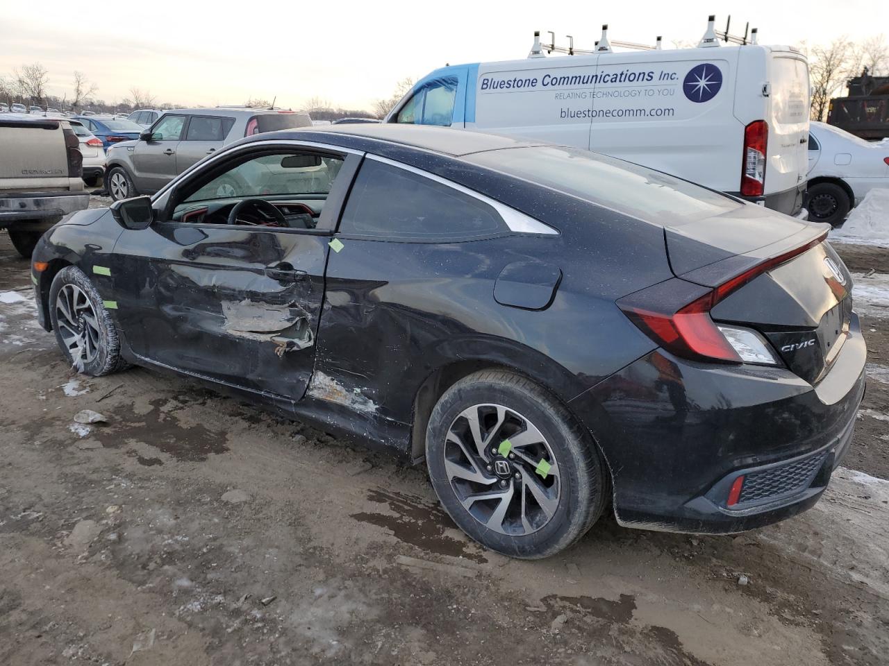 2016 Honda Civic VIN 2HGFC4B5XGH308723 Copart auction photo, side damage thumbnail 2