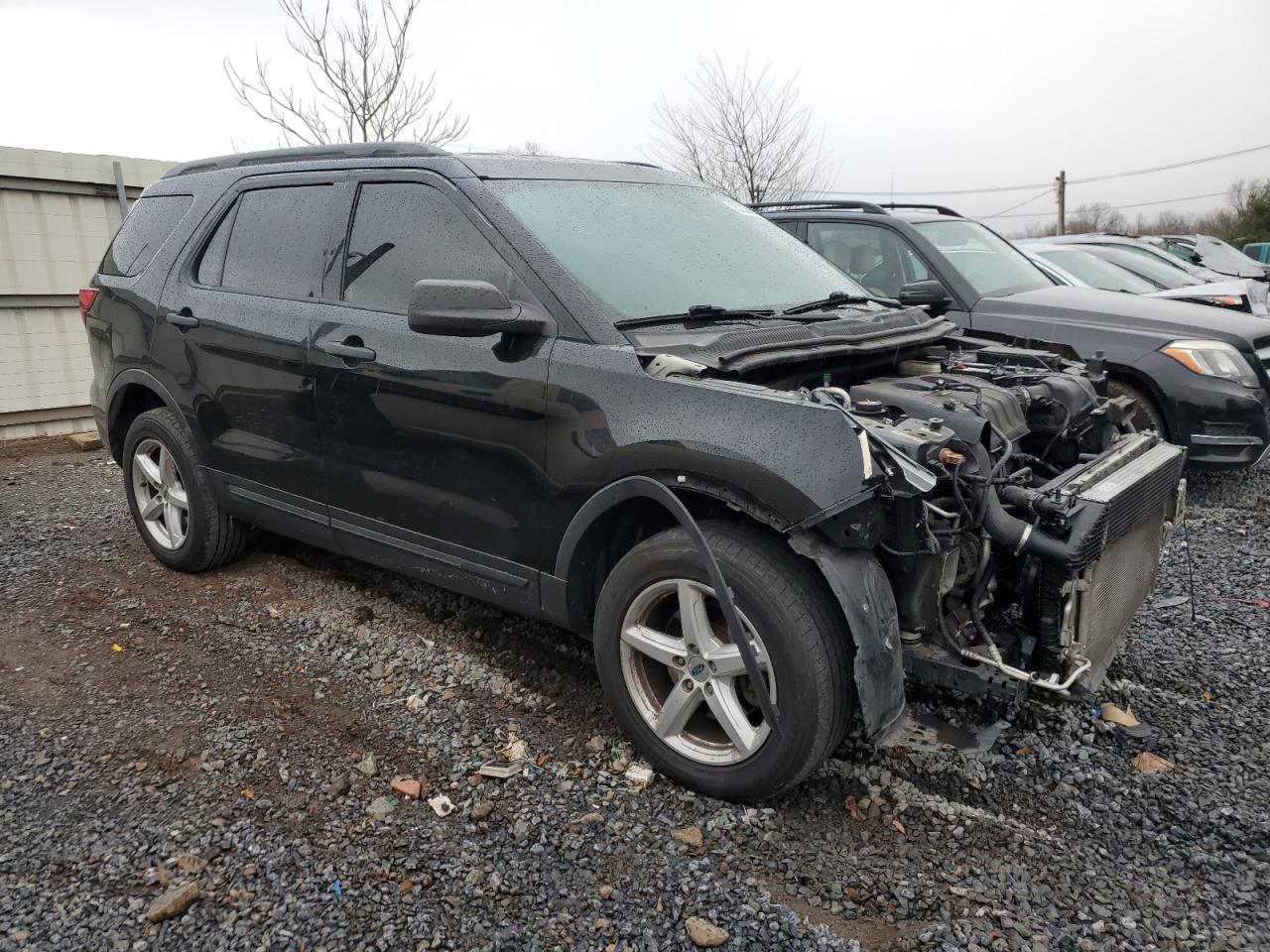 2018 Ford Explorer VIN 1FM5K8BHXJGA75665 Copart auction photo, front end / side damage thumbnail 4