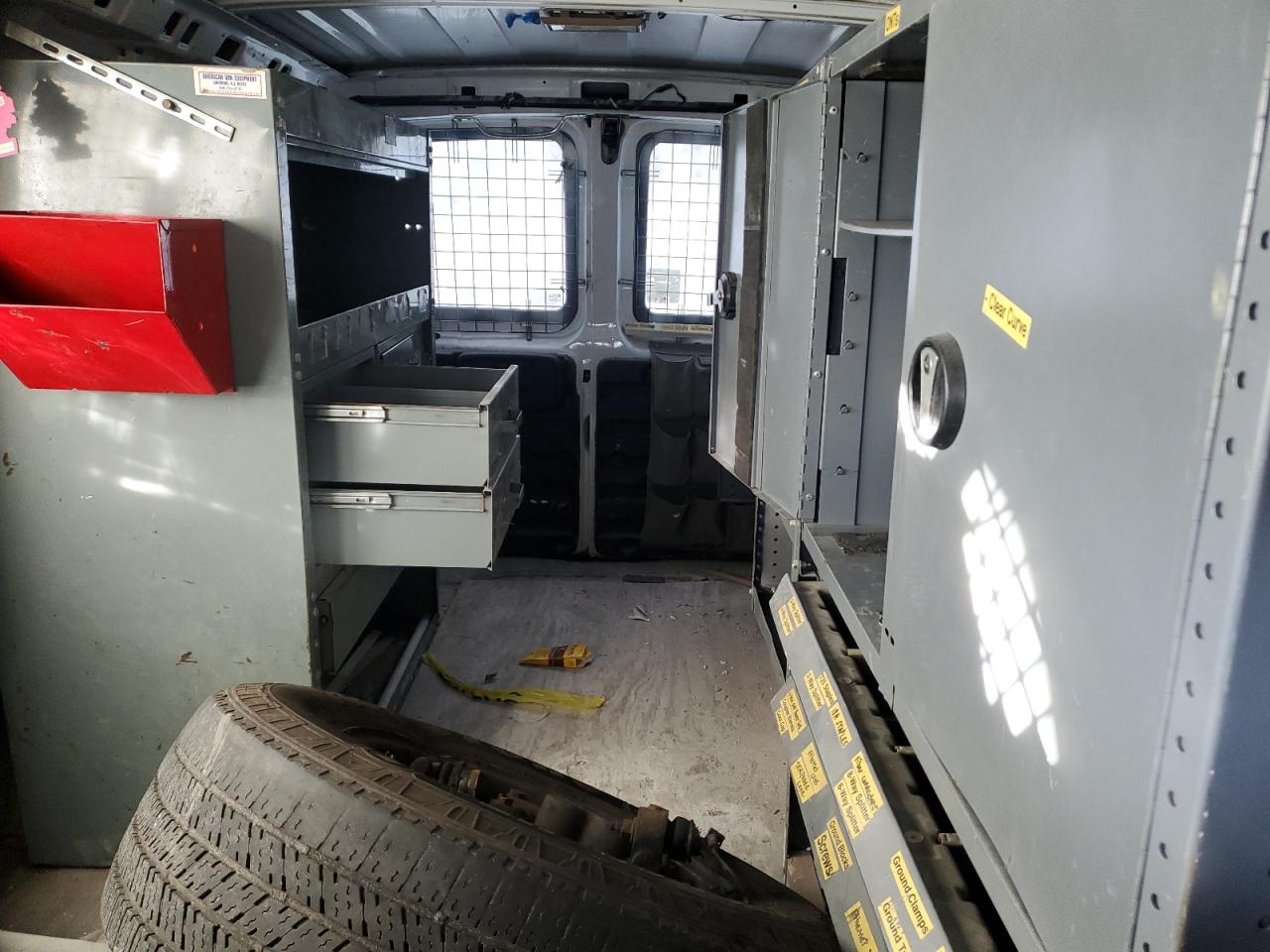 2009 Chevrolet Express VIN 1GCFG15X491110333 Copart auction photo, all over damage thumbnail 10