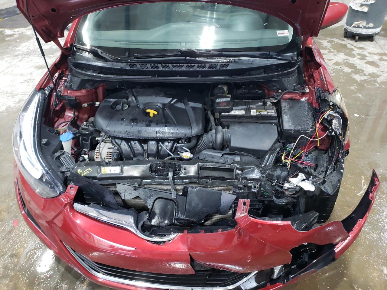 2014 Hyundai Elantra VIN 5NPDH4AE8EH539603 Copart auction photo, front end damage thumbnail 11