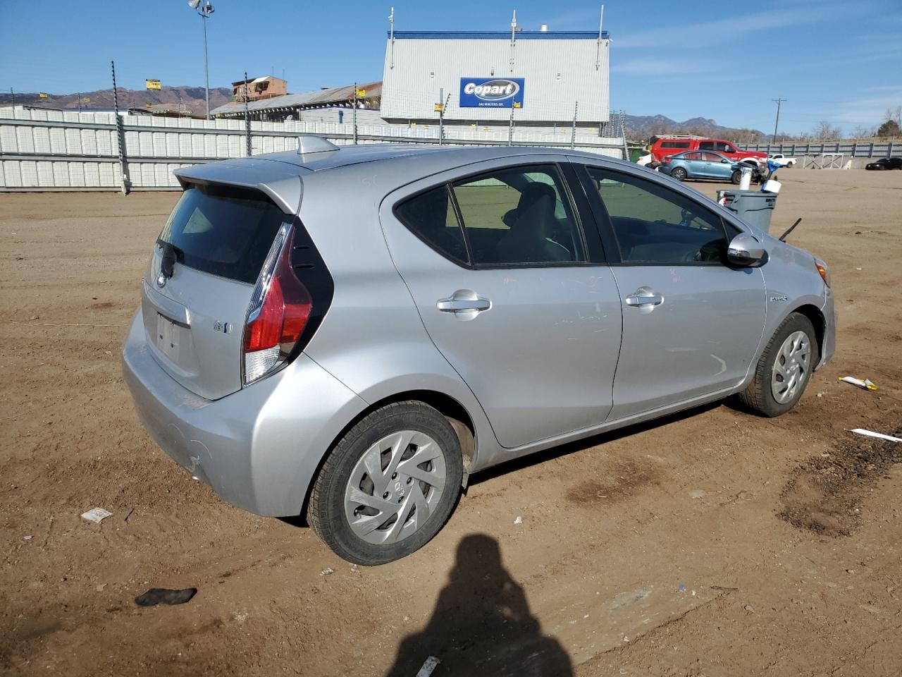 2016 Toyota Prius VIN JTDKDTB3XG1116865 Copart auction photo, side / rear end damage thumbnail 3