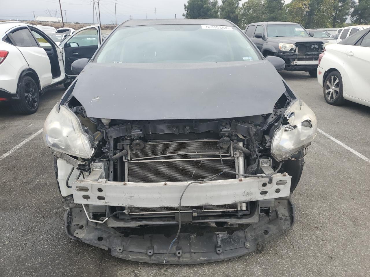2013 Toyota Prius VIN JTDKN3DPXD3045678 Copart auction photo, front end damage thumbnail 5