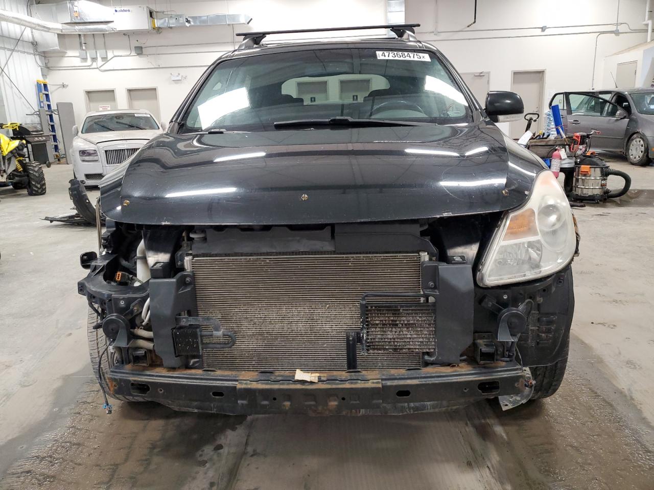 2010 Hyundai Veracruz VIN KM8NUDCC2AU111002 Copart auction photo, front end / side damage thumbnail 5