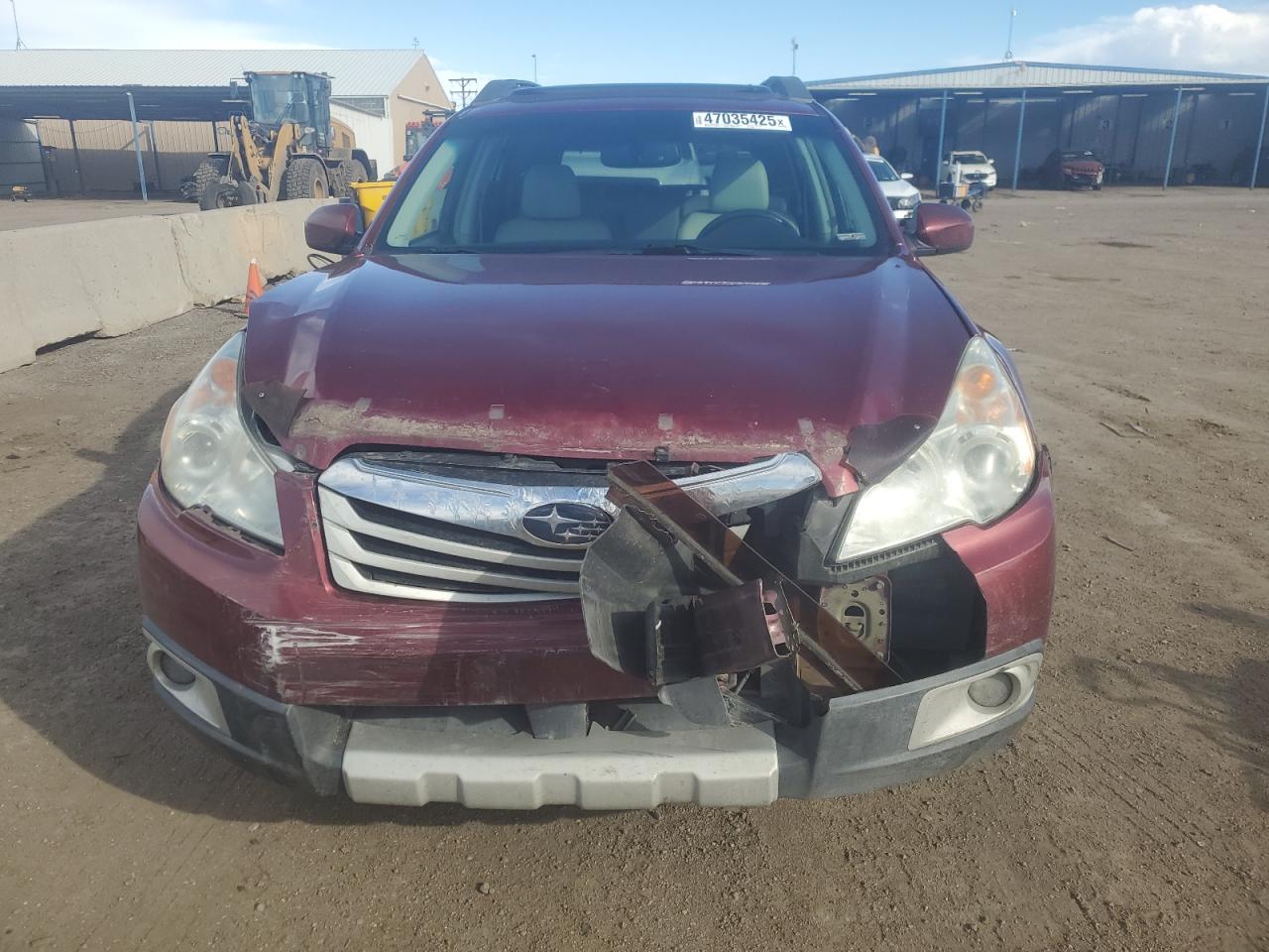 2011 Subaru Outback VIN 4S4BRBKC6B3333821 Copart auction photo, front end damage thumbnail 5