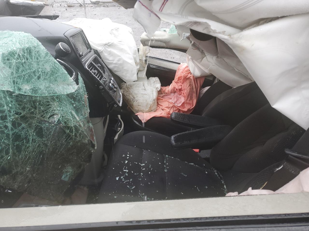 2018 Dodge Caravan VIN 2C4RDGBG5JR191744 Copart auction photo, rollover / all over damage thumbnail 7