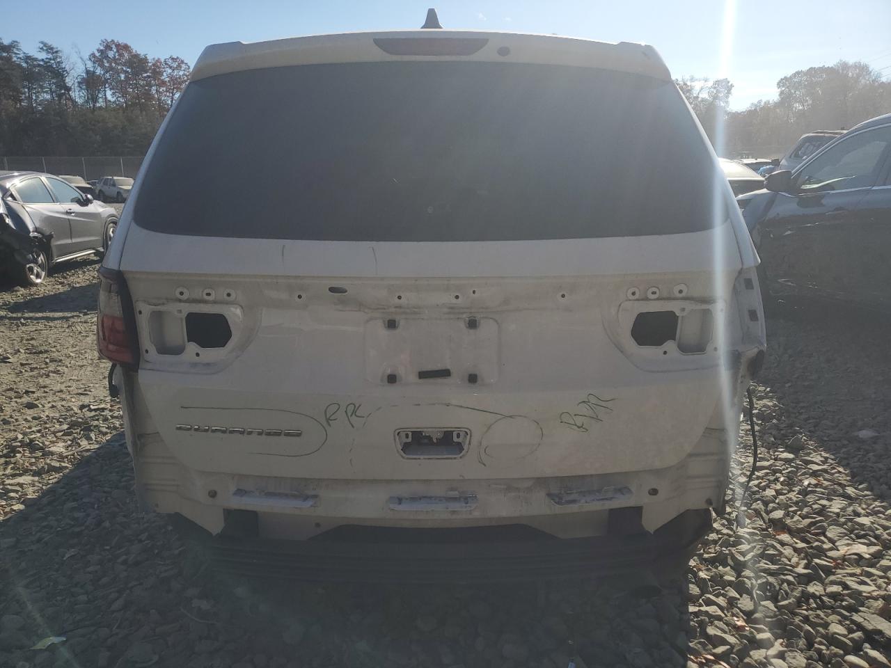 2020 Dodge Durango VIN 1C4RDHAGXLC380635 Copart auction photo, front end / rear end damage thumbnail 6