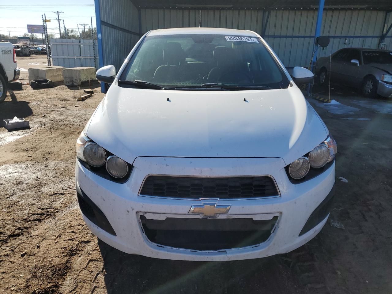 2013 Chevrolet Sonic VIN 1G1JB5SG1D4239733 Copart auction photo, rear end / hail damage thumbnail 5