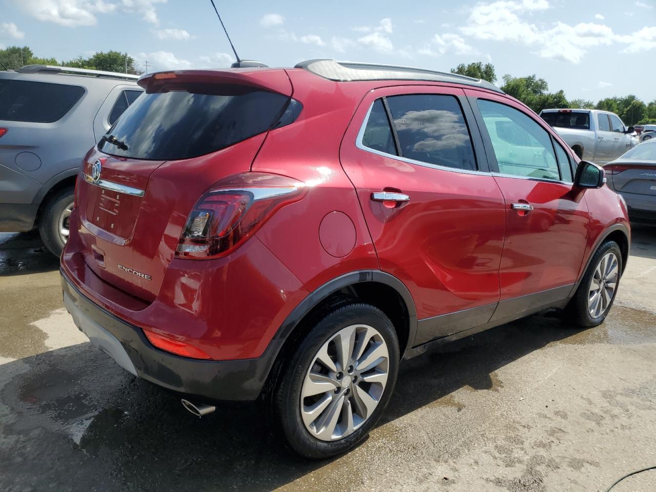 2019 Buick Encore VIN KL4CJASB4KB784005 Copart auction photo, vandalism damage thumbnail 3