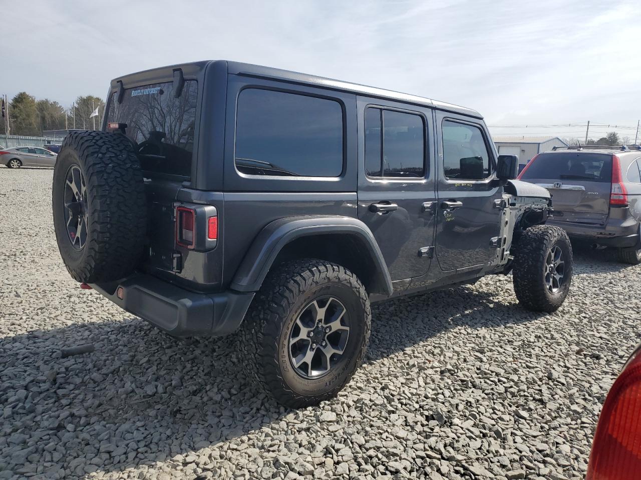 2018 Jeep Wrangler VIN 1C4HJXFG9JW313320 Copart auction photo, front end damage thumbnail 3