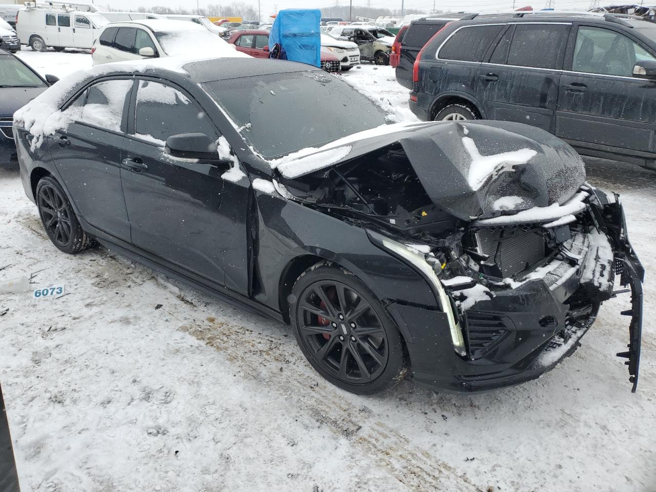 2025 Cadillac CT4 VIN 1G6DH5RL3S0103892 Copart auction photo, front end damage thumbnail 4