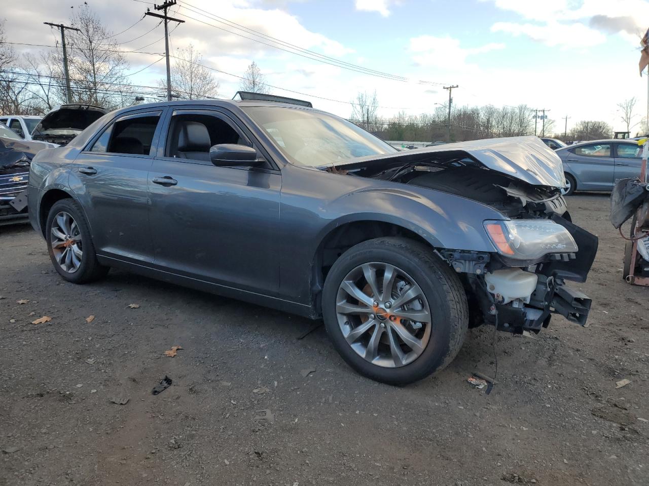 2014 Chrysler 300 VIN 2C3CCAGG9EH353048 Copart auction photo, front end damage thumbnail 4
