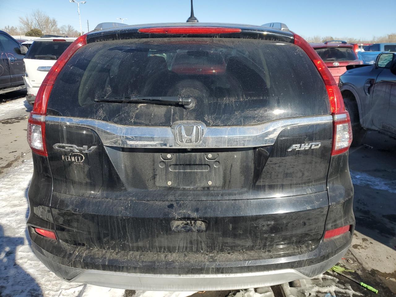 2015 Honda CR-V VIN 2HKRM4H70FH623540 Copart auction photo, front end / side damage thumbnail 6