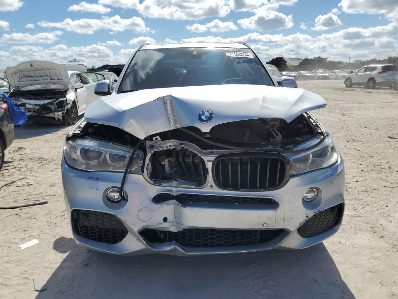 2016 BMW X5 VIN 5UXKR6C52G0J80339 Copart auction photo, front end / minor dent/scratches damage thumbnail 5