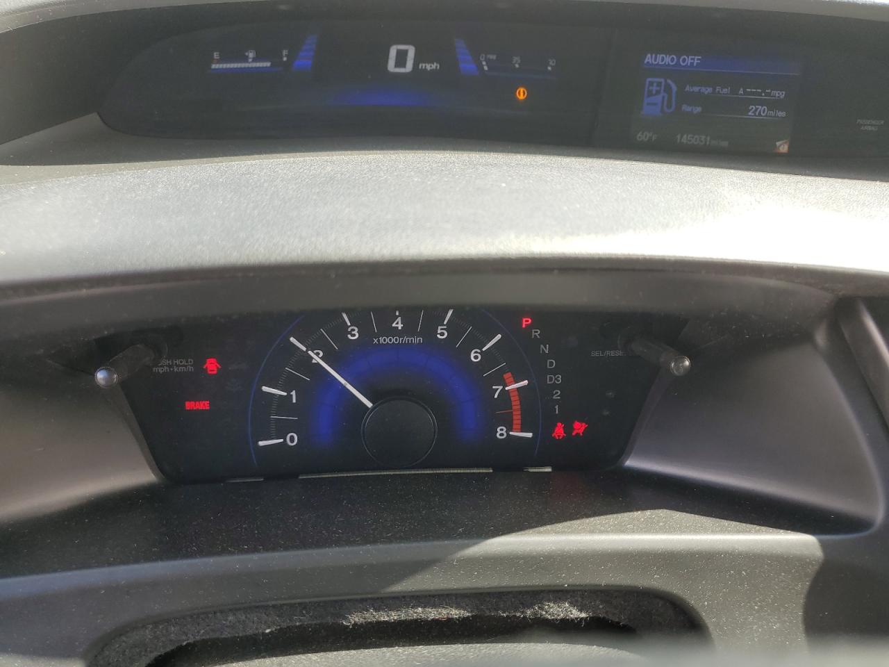 2013 Honda Civic VIN 19XFB2F50DE229357 Copart auction photo, side damage thumbnail 9