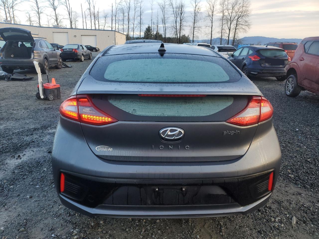 2019 Hyundai IONIQ VIN KMHC65LD2KU181603 Copart auction photo, front end / side damage thumbnail 6