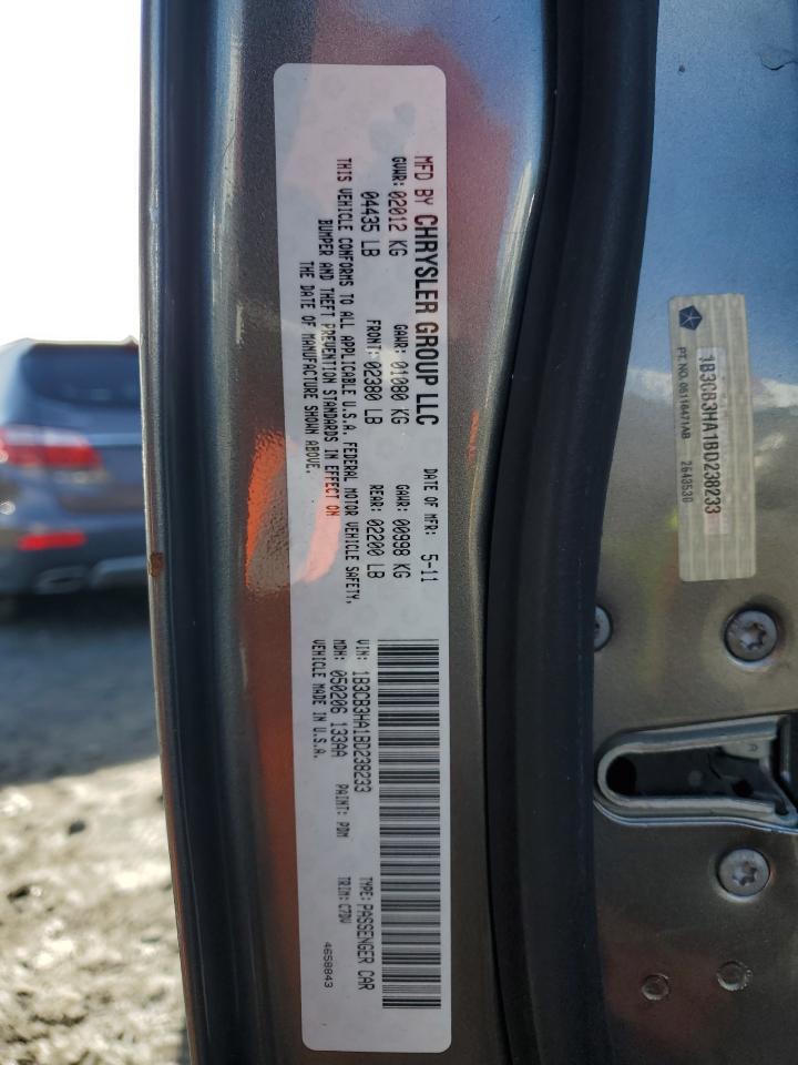 2011 Dodge Caliber VIN 1B3CB3HA1BD238233 Copart auction photo, mechanical / minor dent/scratches damage thumbnail 13
