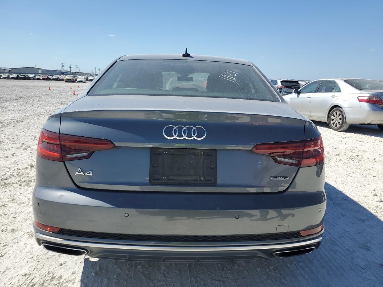 2019 Audi A4 VIN WAUENAF47KN006212 Copart auction photo, front end / side damage thumbnail 6