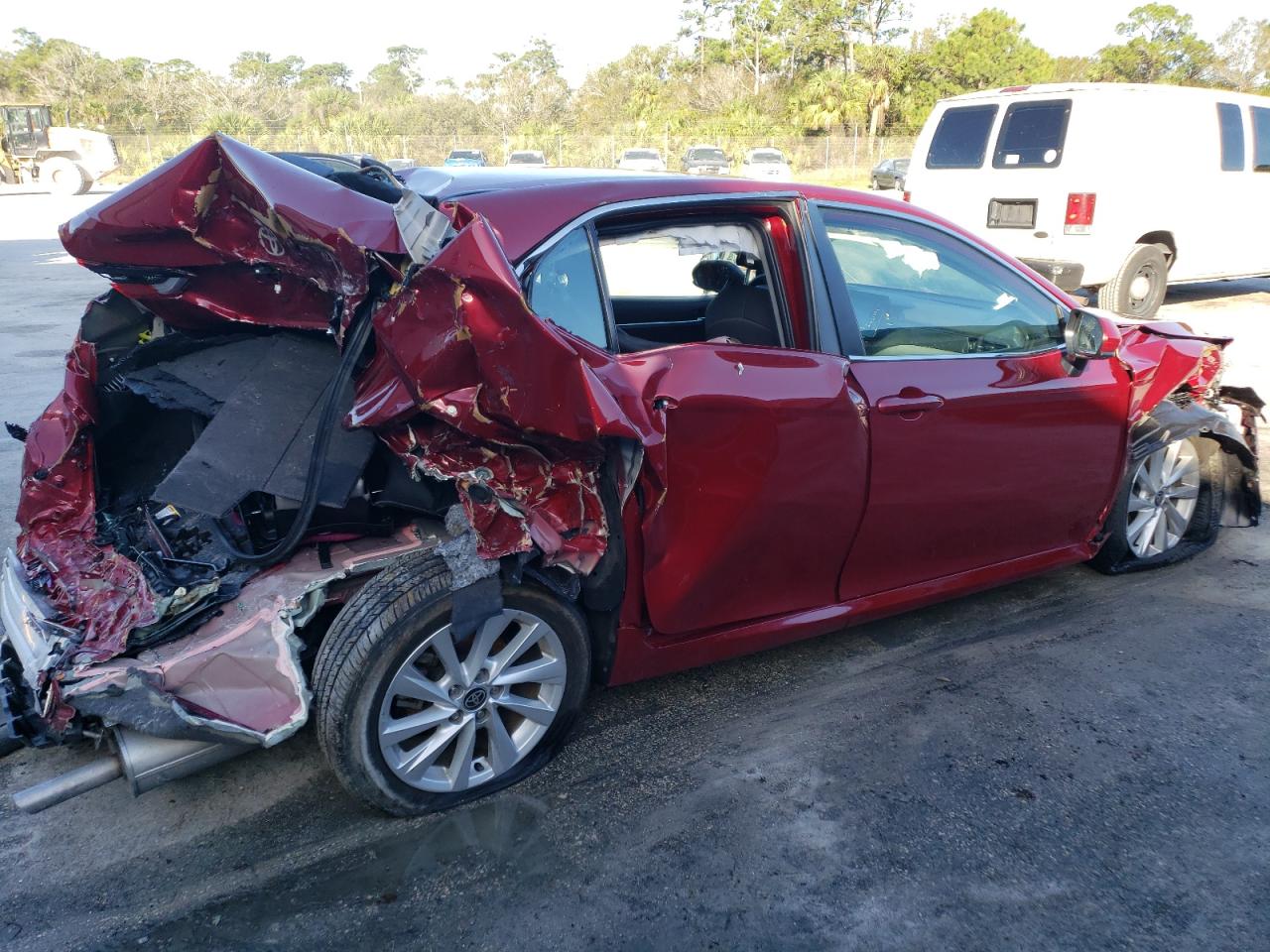 2022 Toyota Camry VIN 4T1C11AK4NU016472 Copart auction photo, all over damage thumbnail 3