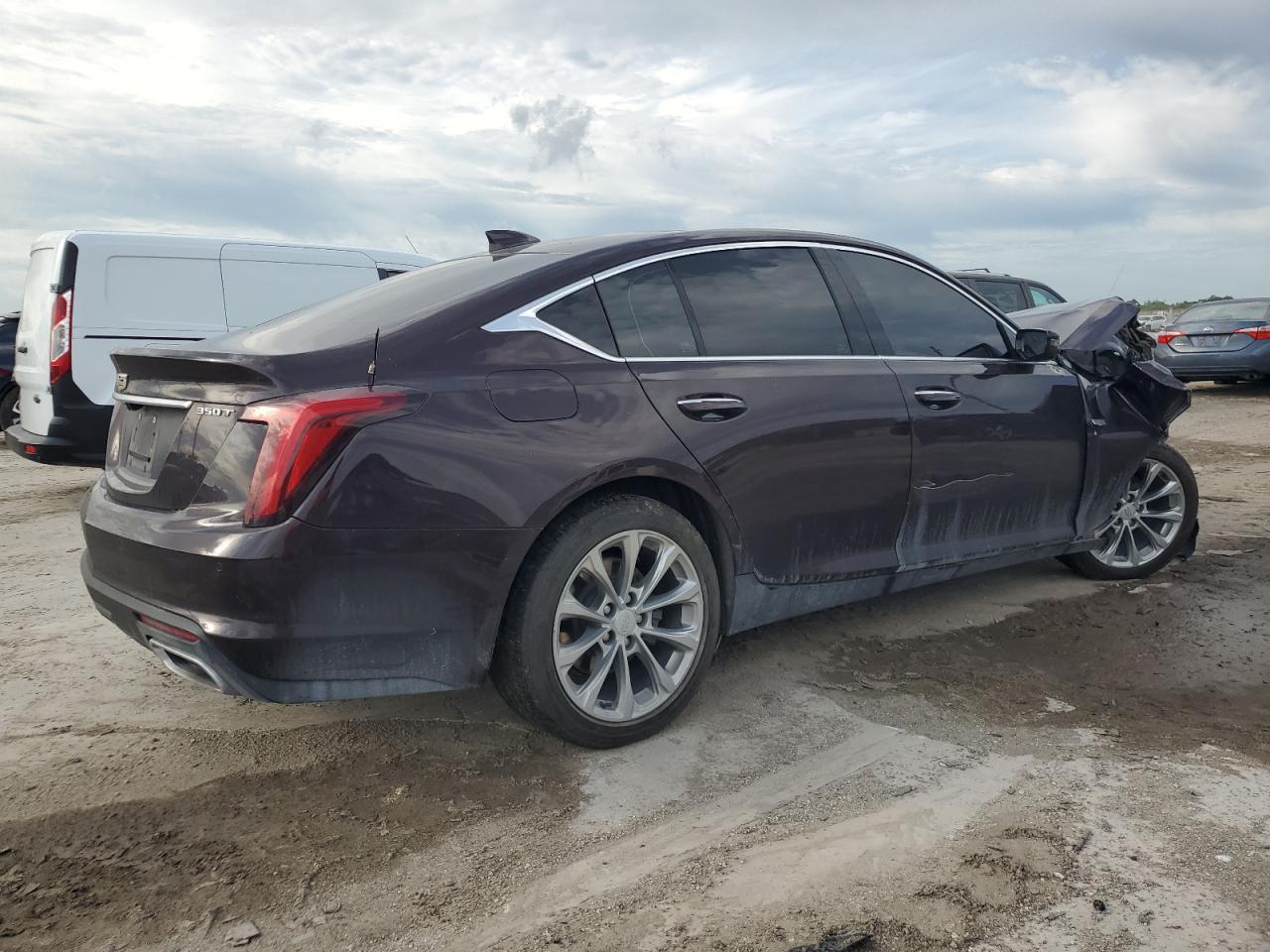 2022 Cadillac CT5 VIN 1G6DN5RK4N0111486 Copart auction photo, front end damage thumbnail 3