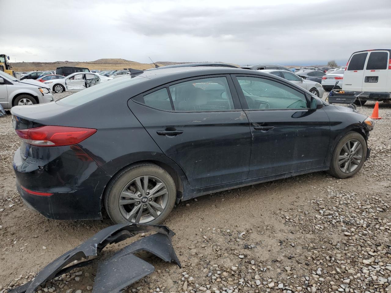 2018 Hyundai Elantra VIN 5NPD84LF4JH294265 Copart auction photo, front end damage thumbnail 3