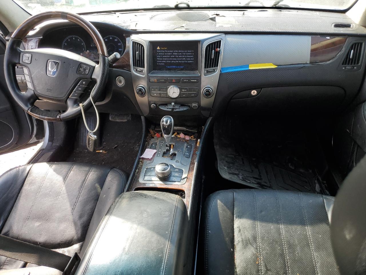 2013 Hyundai Equus VIN KMHGH4JH8DU058788 Copart auction photo, front end damage thumbnail 8