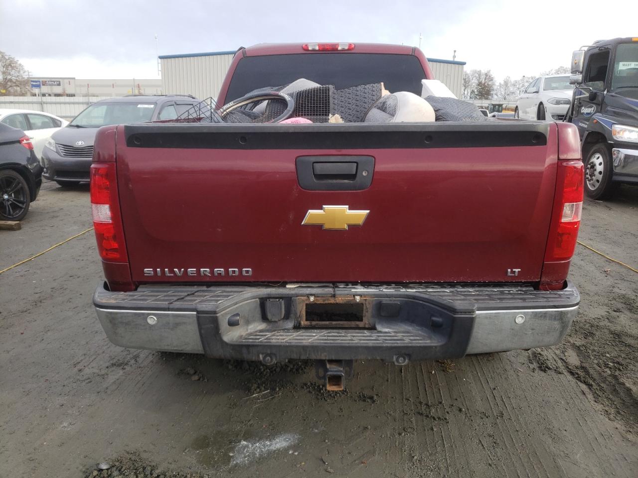 2013 Chevrolet Silverado VIN 1GCRKSE70DZ344433 Copart auction photo, all over damage thumbnail 6