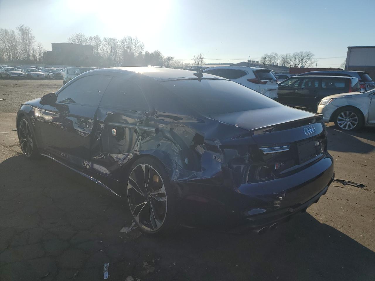 2021 Audi RS5 VIN WAUP4AF53MA045765 Copart auction photo, side / rear end damage thumbnail 2