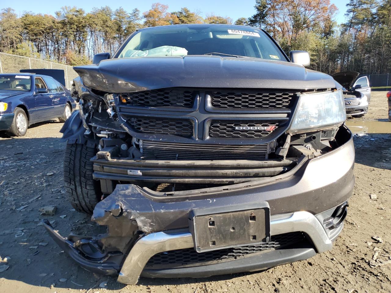 2017 Dodge Journey VIN 3C4PDCGG4HT580410 Copart auction photo, front end damage thumbnail 5