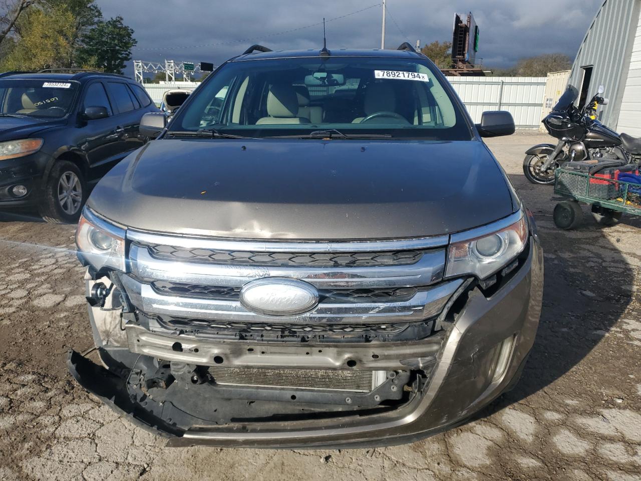 2013 Ford Edge VIN 2FMDK3KC7DBE03459 Copart auction photo, front end damage thumbnail 5