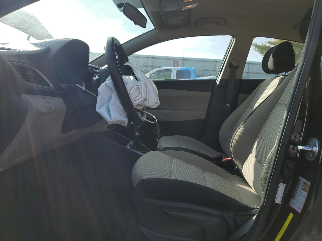 2021 Hyundai Accent VIN 3KPC24A61ME144722 Copart auction photo, front end / minor dent/scratches damage thumbnail 7