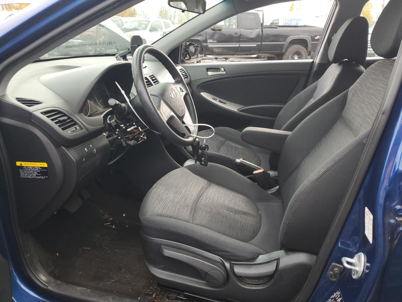 2017 Hyundai Accent VIN KMHCT5AE8HU311638 Copart auction photo, vandalism / side damage thumbnail 7