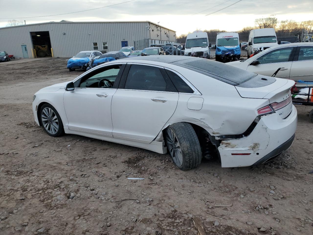 2017 Lincoln MKZ VIN 3LN6L5FC2HR619657 Copart auction photo, undercarriage / rear end damage thumbnail 2