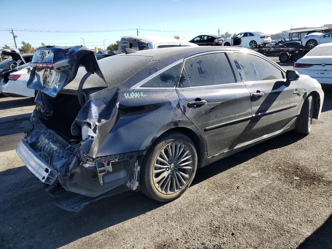 2021 Toyota Avalon VIN 4T1EA1AB6MU010650 Copart auction photo, rear end damage thumbnail 3