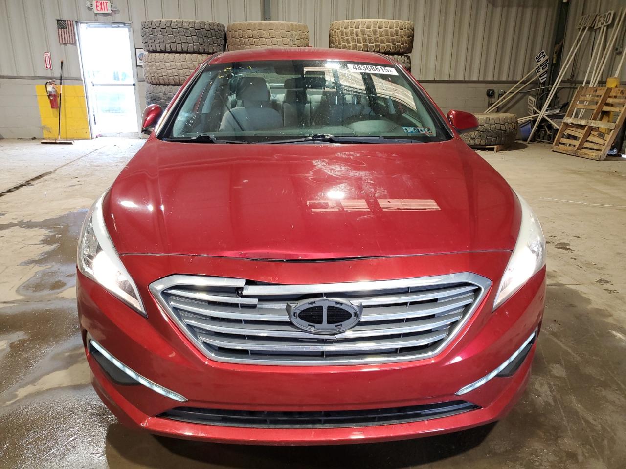 2015 Hyundai Sonata VIN 5NPE24AF6FH148224 Copart auction photo, vandalism / front end damage thumbnail 5
