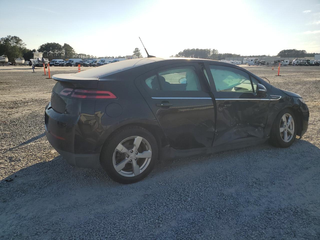 2012 Chevrolet Volt VIN 1G1RC6E42CU122717 Copart auction photo, front end / side damage thumbnail 3