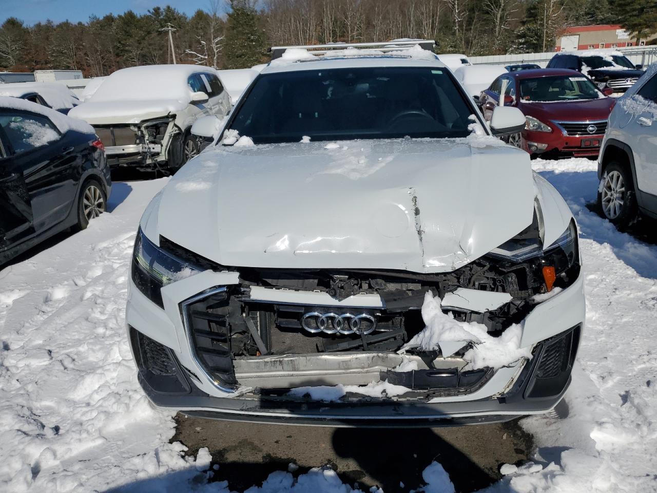 2021 Audi Q8 VIN WA1EVAF15MD018449 Copart auction photo, front end damage thumbnail 5