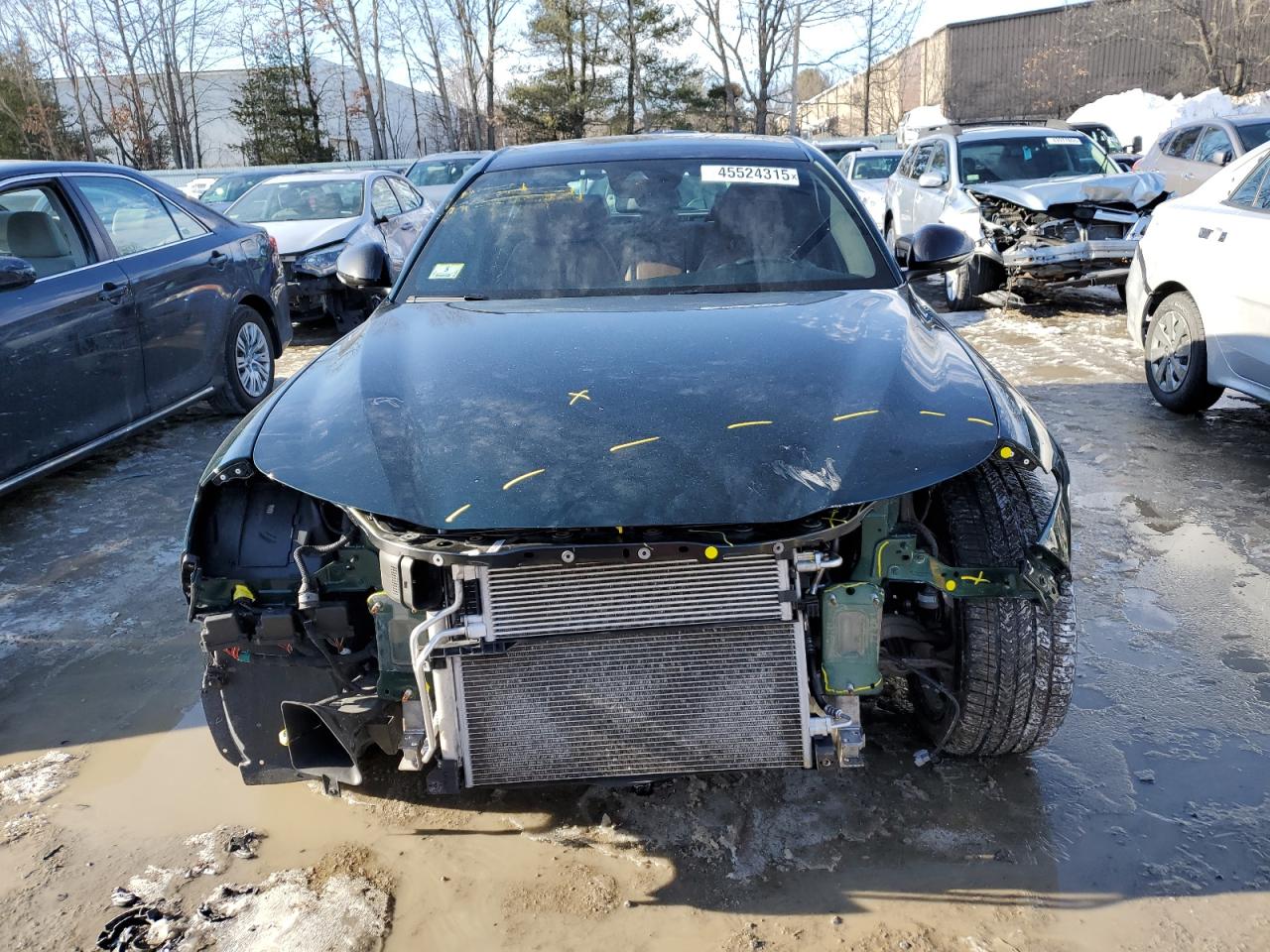 2021 Alfa Romeo Giulia VIN ZARFANBN2M7645829 Copart auction photo, front end damage thumbnail 5