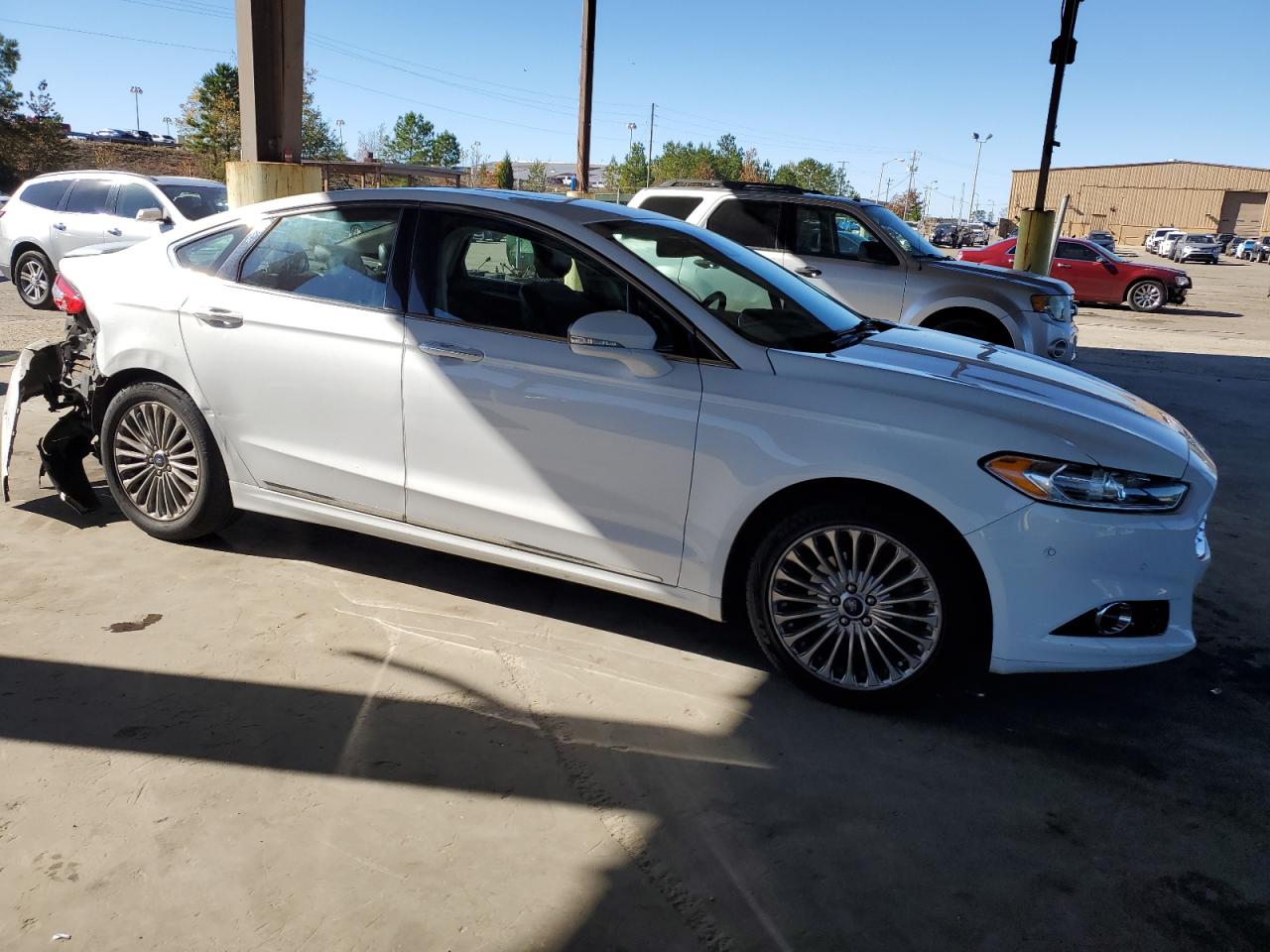 2015 Ford Fusion VIN 3FA6P0K96FR157225 Copart auction photo, rear end damage thumbnail 4