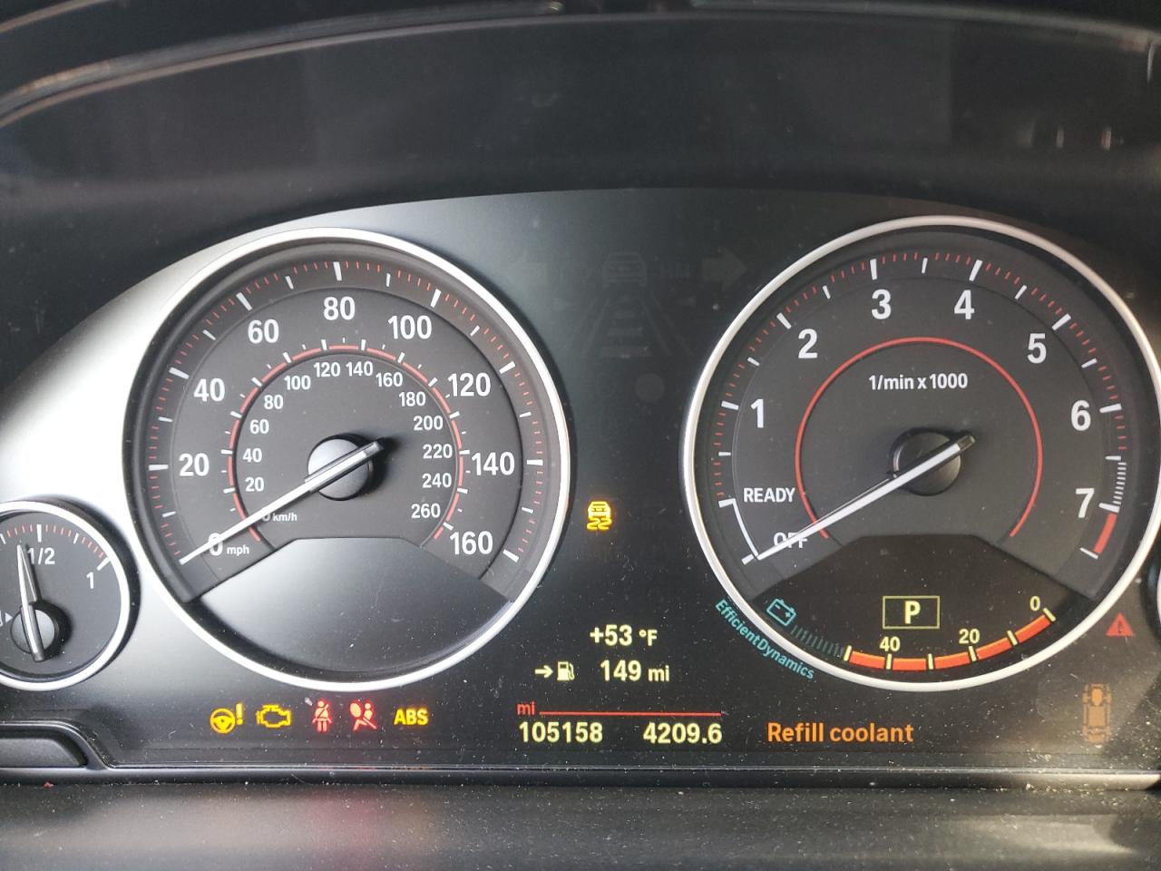 2015 BMW 4er VIN WBA4A5C51FGK15466 Copart auction photo, front end damage thumbnail 9