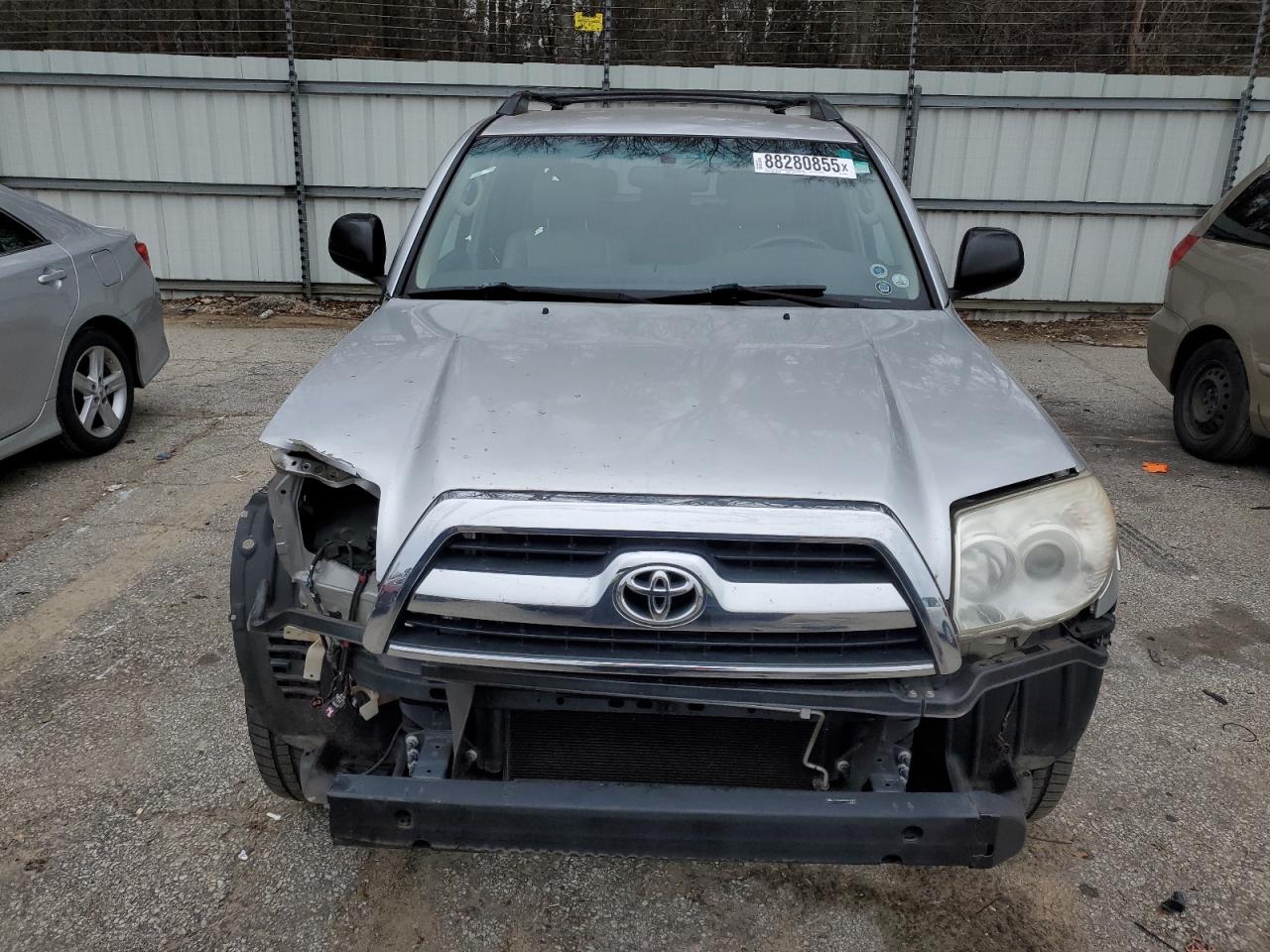 2006 Toyota 4Runner VIN JTEZU14R468063280 Copart auction photo, front end / side damage thumbnail 5