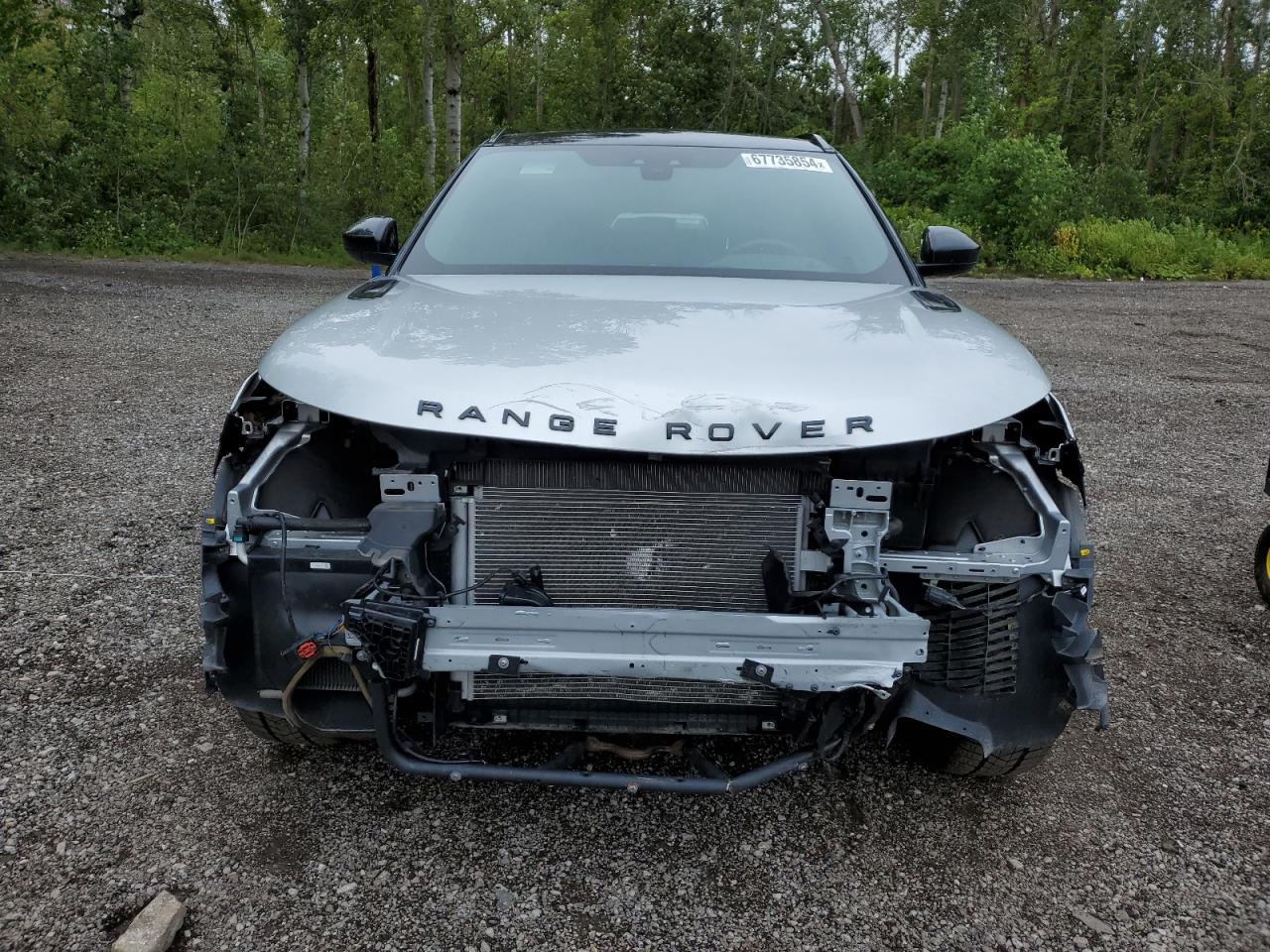 2020 Land Rover Range Rover VIN SALYK2FX6LA239203 Copart auction photo, front end damage thumbnail 5