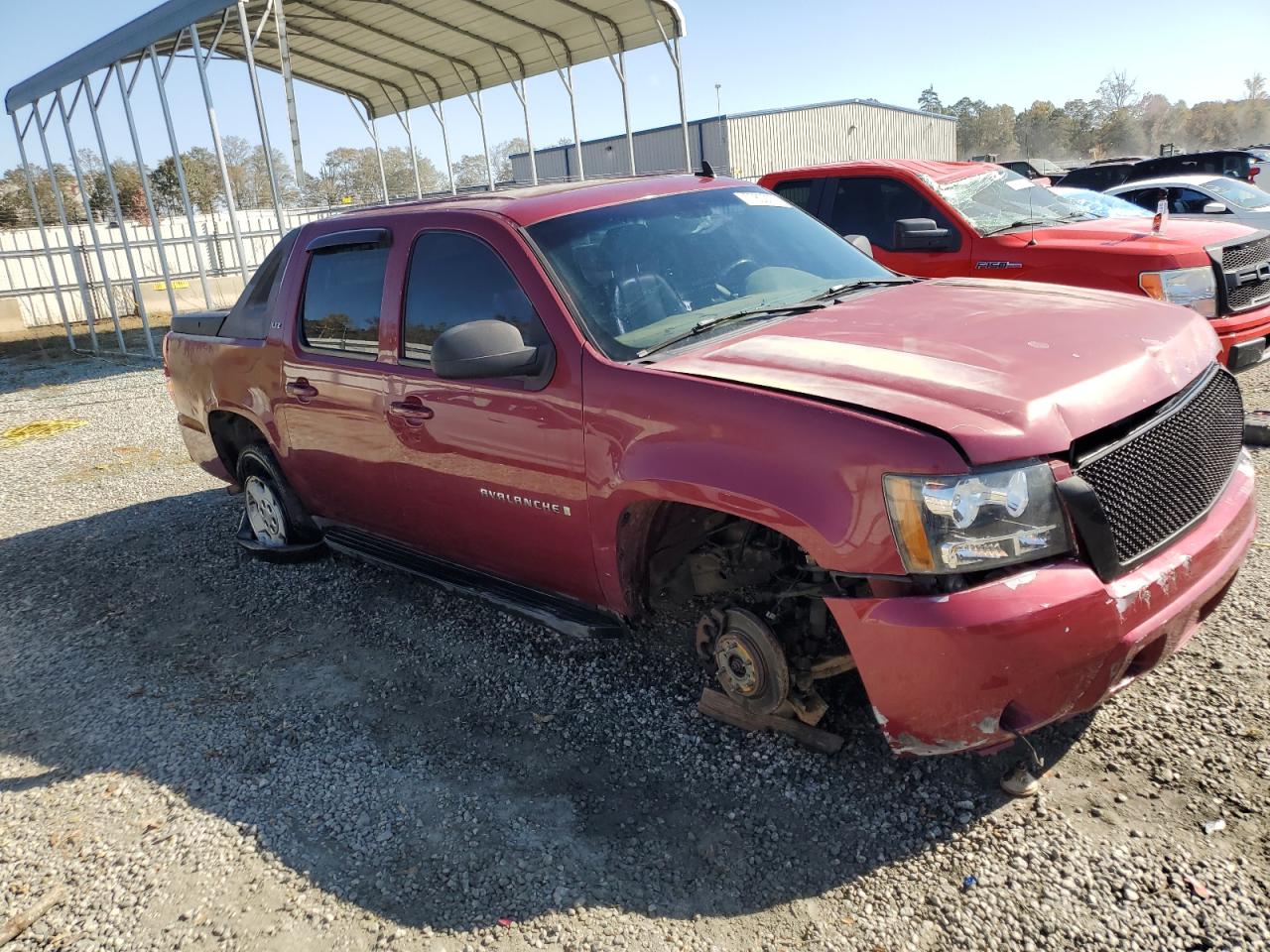 2007 Chevrolet Avalanche VIN 3GNFK12307G166338 Copart auction photo, front end damage thumbnail 4