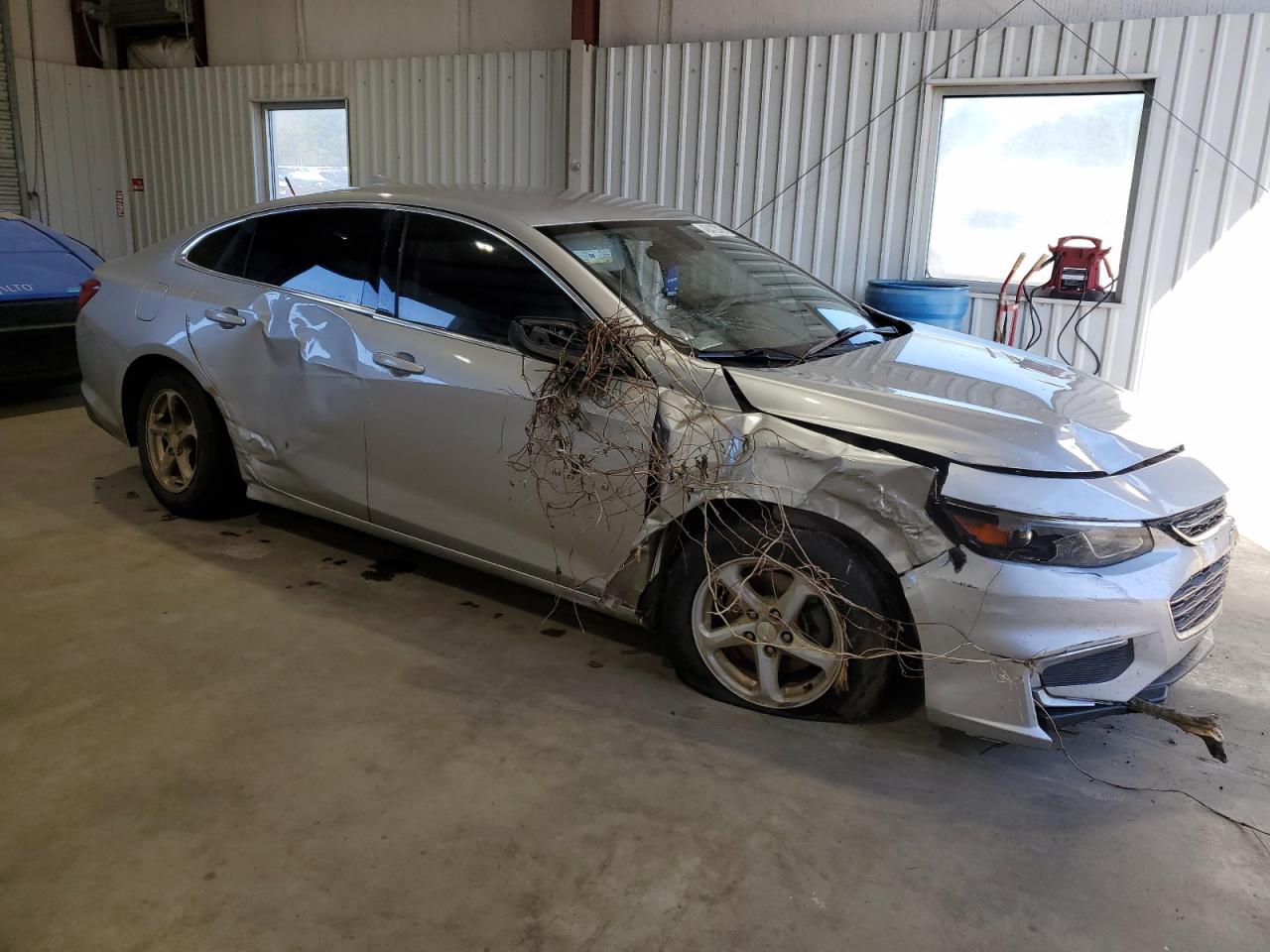 2016 Chevrolet Malibu VIN 1G1ZB5ST6GF187508 Copart auction photo, front end / side damage thumbnail 4