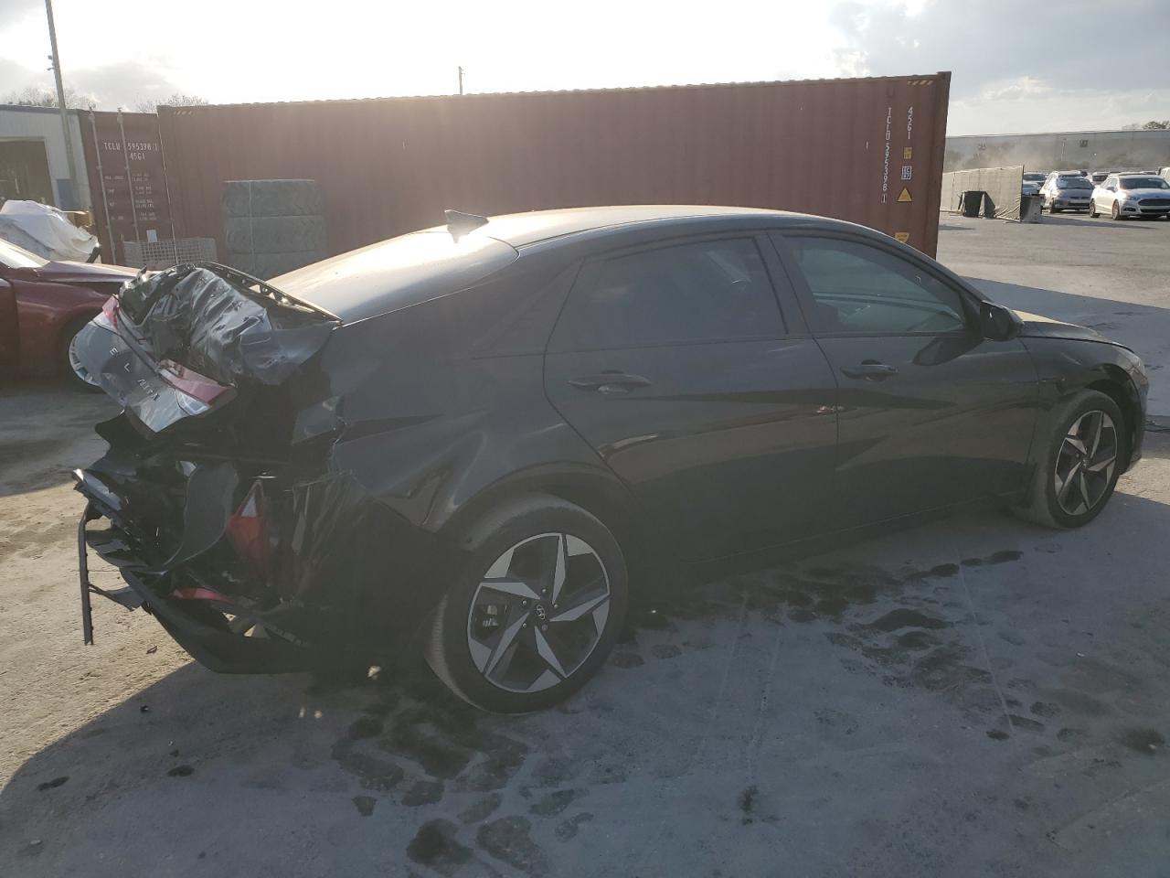 2023 Hyundai Elantra VIN KMHLS4AG2PU612421 Copart auction photo, rear end damage thumbnail 3