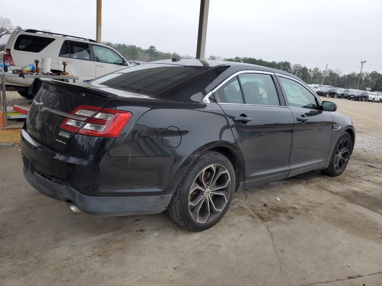 2014 Ford Taurus VIN 1FAHP2KT2EG107878 Copart auction photo, side damage thumbnail 3