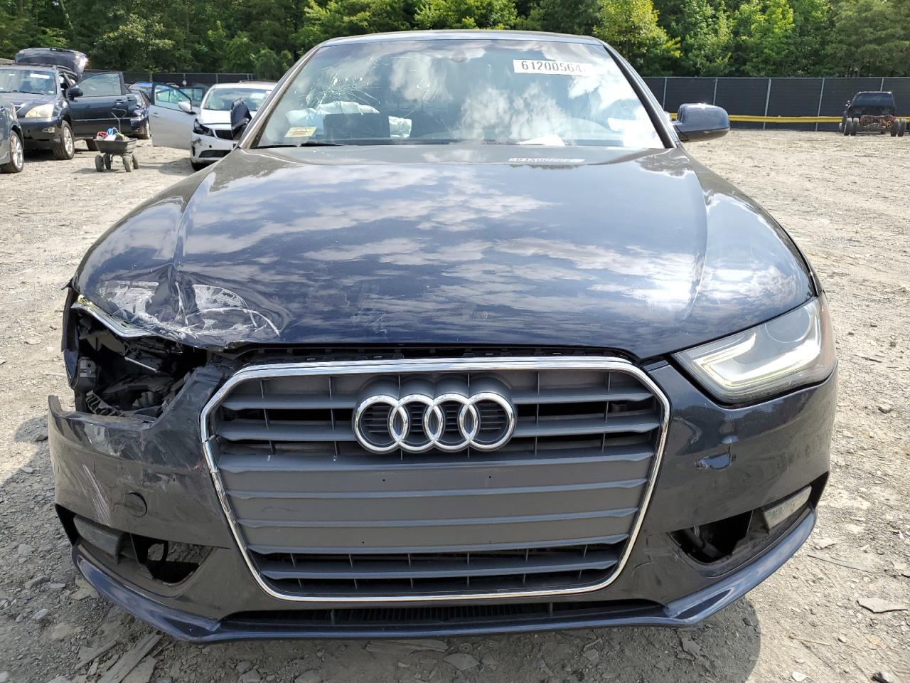 2013 Audi A4 VIN WAUBFAFL0DN048814 Copart auction photo, front end / mechanical damage thumbnail 5