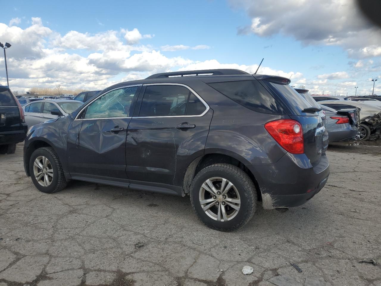 2014 Chevrolet Equinox VIN 2GNALBEK5E6148605 Copart auction photo, side / front end damage thumbnail 2