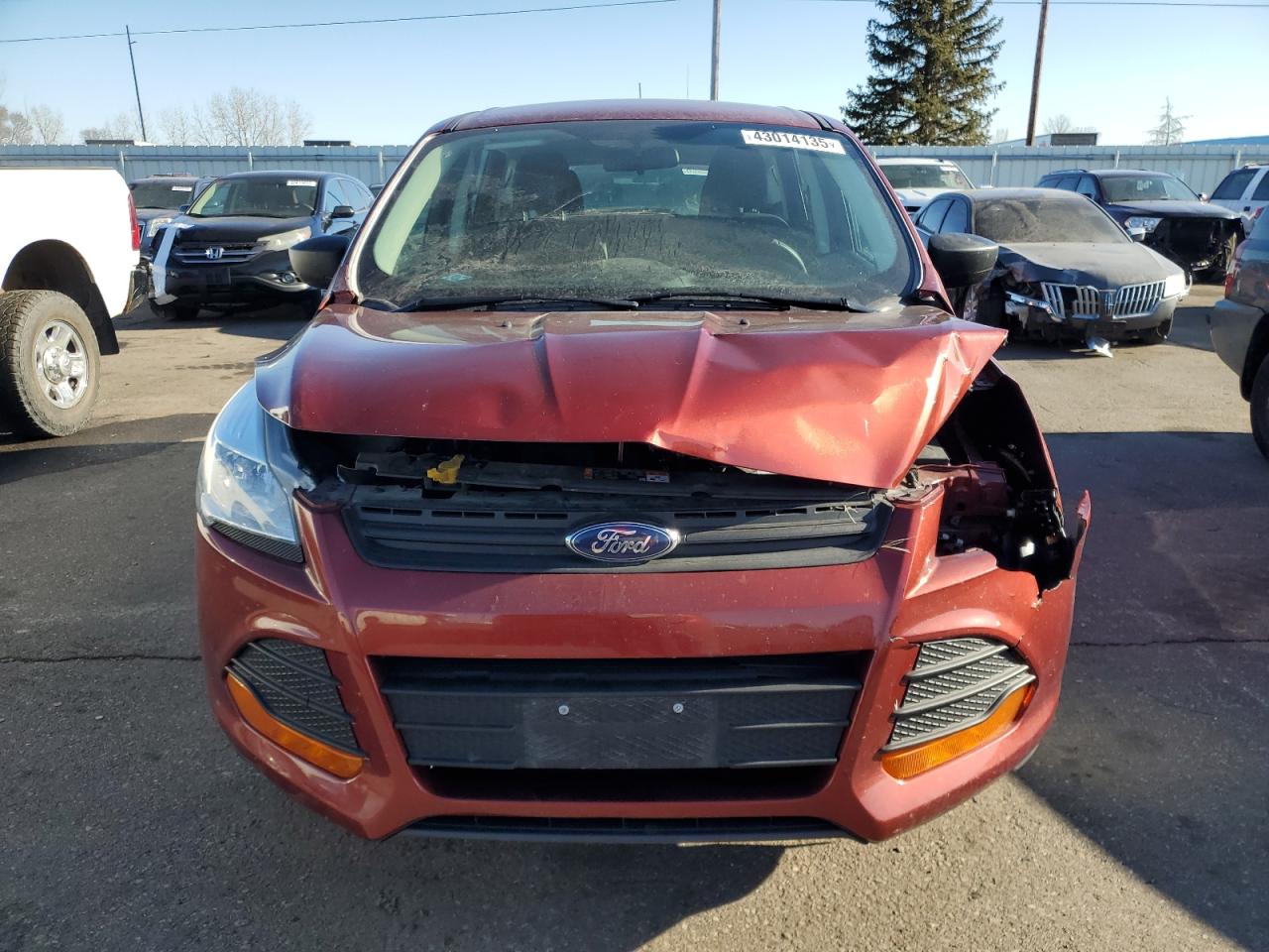 2015 Ford Escape VIN 1FMCU0F76FUB26253 Copart auction photo, front end damage thumbnail 5