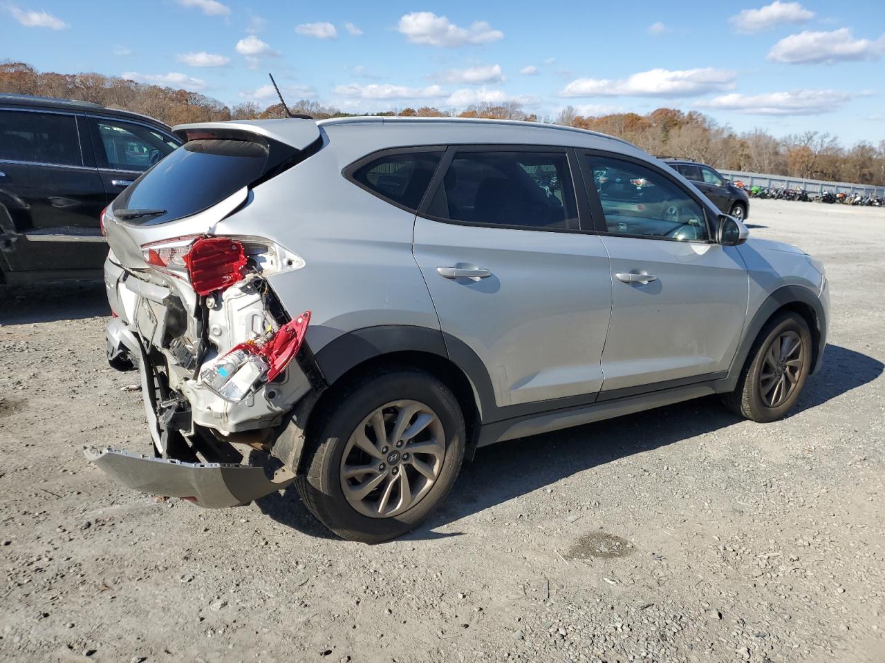 2017 Hyundai Tucson VIN KM8J33A48HU263139 Copart auction photo, rear end / front end damage thumbnail 3