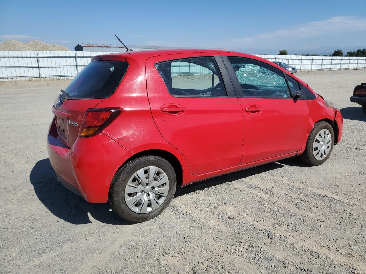 2015 Toyota Yaris VIN VNKKTUD30FA034624 Copart auction photo, all over damage thumbnail 3